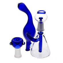 Tubo de água de fumar vidro bubbler vapor com difusor em linha (ES-GB-539)